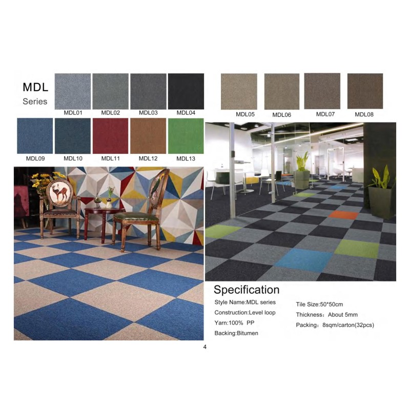 Carpet Tile with Bitumen Backing