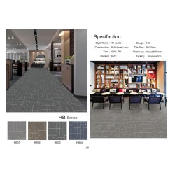 Carpet Tile with PVC Backing